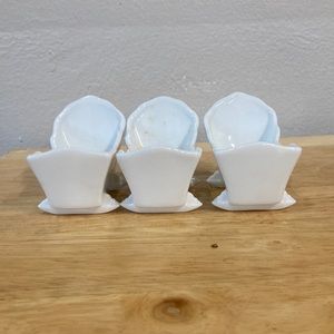 Paintable porcelain cribs set of 3